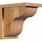 Ekena Millwork Carmel Rough Sawn Corbel w/Backplate, Western Red Cedar, 8"W x 12"D x 12"H COR08X12X12CAR01RWR - alternate 1